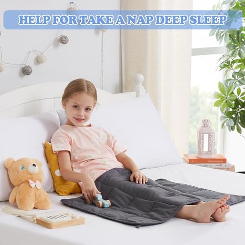 Weighted Blanket - 2 lbs Grey Heavy Blanket, 20"x30", Small Size Breathable Lap Blanket - Image 6