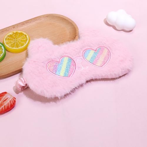PERFECTSIGHT Sleep Eye Masks, Cute Sleep Eye Cover Lightweight Adjustable Eyeshade Mask Cover for Women Men Sleep Travel Nap, Sunglasses Bunny - Image 4