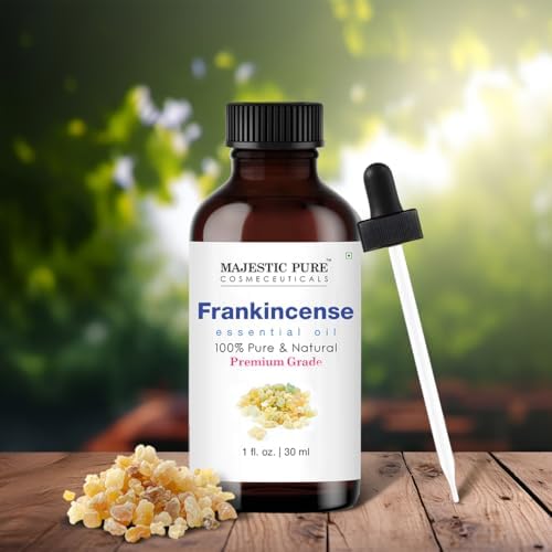 Majestic Pure Essential Oil with Glass Dropper - 100% Pure and Natural - Essential Oils for Diffuser, Aromatherapy, Soap and Candle Making, Frankincense Essential Oil, Frankincense Oil, 1 Fl Oz - Image 2