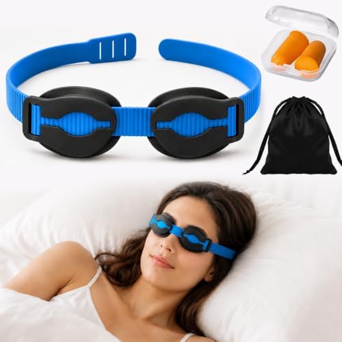 Dry Eye Moist Sleep Mask, High Moisturizing 100% Blackout Goggles by Yeahjiae