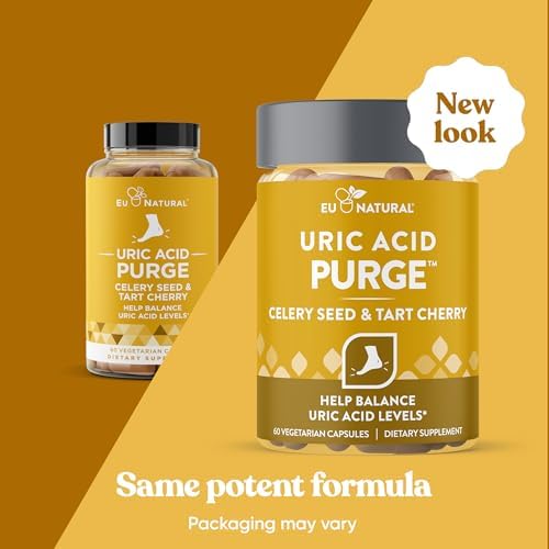Eu Natural Purge Uric Acid Flush with Tart Cherry & Celery Seed, 60 Caps - Image 2