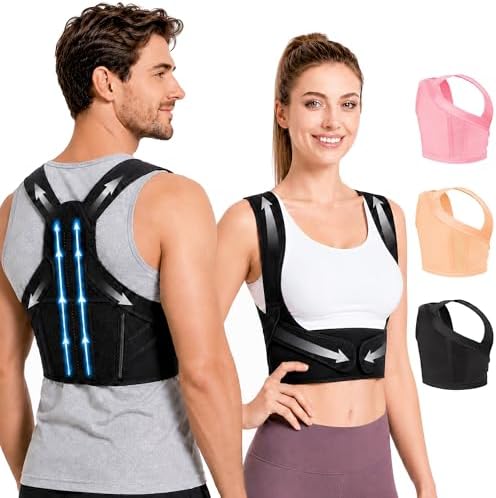 Lightweight Posture Corrector with Upper Back Brace for Women & Men by Unknown