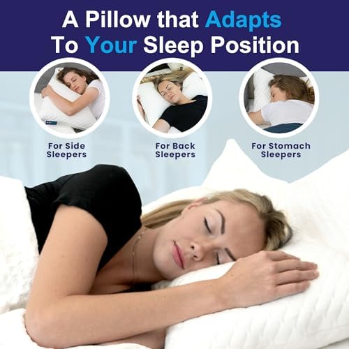 Sidney Sleep Set of 2 Queen Size Adjustable Bed Pillows for Side and Back Sleepers - Memory Foam Pillows for Neck and Shoulder Support - Customizable Loft - Extra Foam Included (Magenta) - Image 4