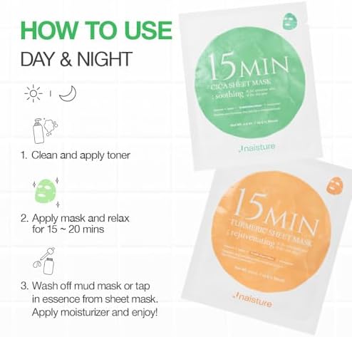 Naisture 15 Min Rescue Me Kit Skincare Gift Set for Skincare Lovers– All-in-One Bundle with Face, Eye, & Mud Masks, Complete Self-Care Kit (6 pcs) - Image 5