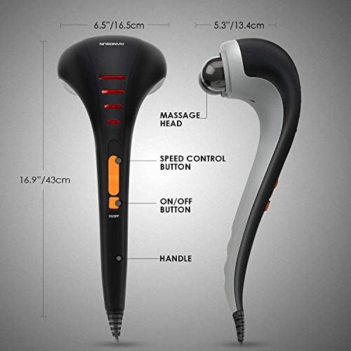 HANGSUN Handheld Neck Back Massager for Pain Relief Deep Tissue, Double Head Full Body Percussion Massage MG400 for Shoulder, Leg, Foot, Muscles - Image 5