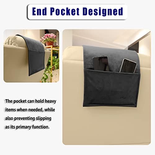 Headrest Pillow with Pearl Cotton Filling - Non-Slip Headrest Cushion for Recliners, Sofas and Loveseats (Black) - Image 6