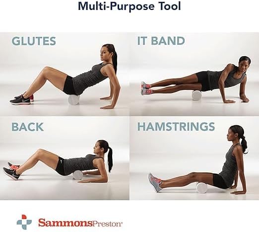 Sammons Preston Foam Therapy Roll, Back Roller, Exercise, Muscle, Yoga, 3" - Image 4