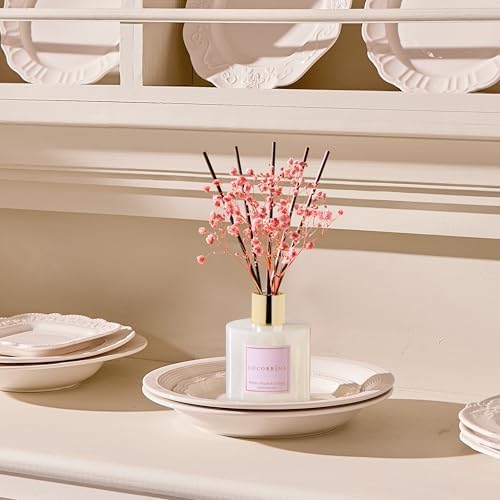 Cocorrína Reed Diffuser Sets - 6.7 oz. White Peach& Oolong Scented Diffuser with 8 Sticks Home Fragrance Reed Diffuser for Bathroom Shelf Decor - Image 5