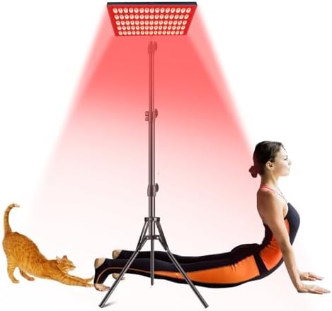 Red Light Therapy for Body Face with Stand,Infrared Light Therapy Lamp,660nm Red Light and Near Infrared 850nm for Back Pain & Muscle Recovery(Panel Large) by Unknown