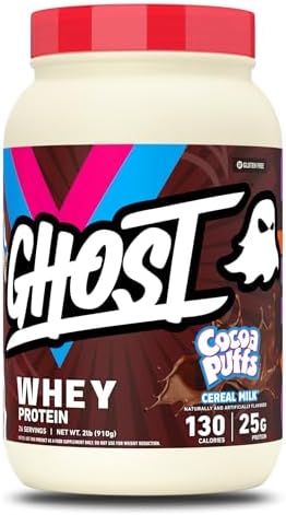 GHOST Whey Protein Powder, Cocoa Puffs Cereal Milk - 25G Protein by GHOST