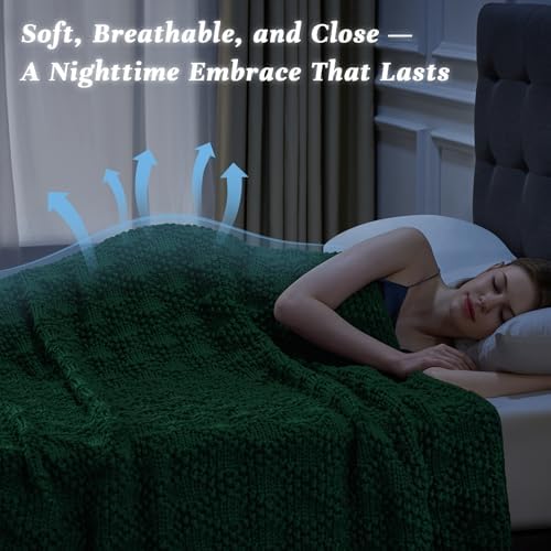 Anysay Knitted Weighted Blanket for Adult,Chunky Knit Throw 60''*80'' 20lbs - Image 3