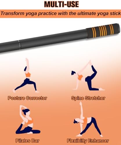 Queension 5ft Yoga Stick Adjustable Stretching Bar for Mobility & Balance - Image 6