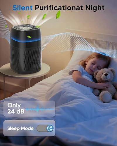 ZQA-5000A Air Purifiers for Home Bedroom to 1600 Ft², H14 True Room Air Purifiers for Bedroom With Sleep Mode Light Mode & Aroma Function Air Cleaner Smoke Odor Dust Pollen Pet Dander - Image 6