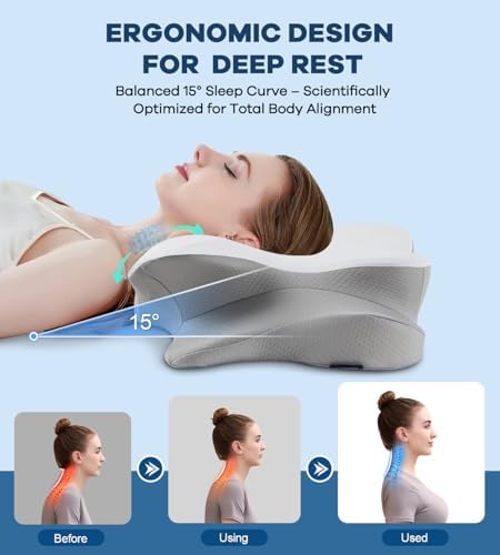 DONAMA Contour Cervical Neck Pillow for Neck Pain Relief - Image 2