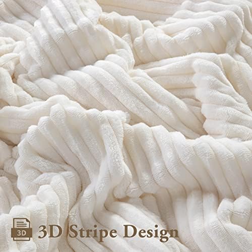 LBRO2M Sherpa Fleece Bed Blanket Super Soft Plush Warm Throw Twin 65"X90" - Image 5
