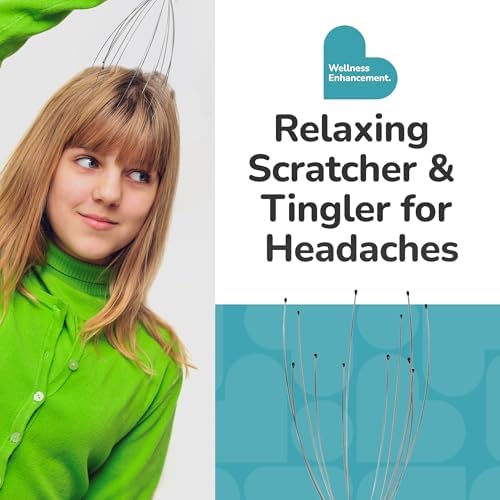 BioSwiss Scalp Massager, Handheld Head and Temple Massage Tool for Relaxation and Hair Stimulation - Image 4