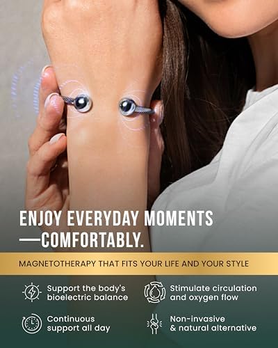 MagnetRX® Twisted Cable Magnetic Bracelet Cuff (Silver, Large) - Image 3