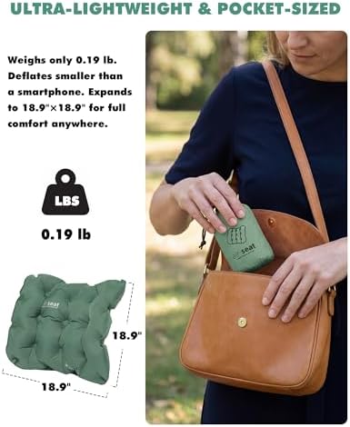 Inflatable Seat Cushion & Lumbar Support Lightweight TPU Non-Slip - Image 2