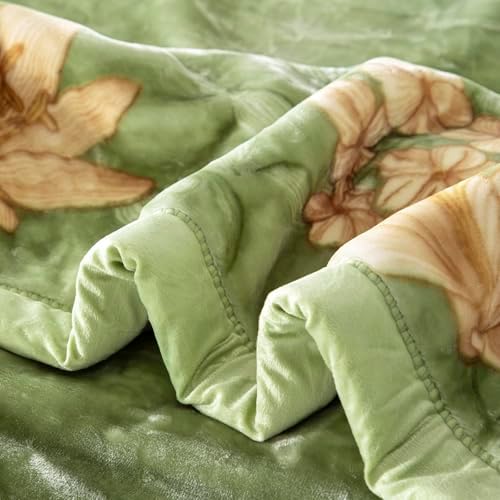 Thick Winter Fleece Blanket Full Size 71×87 inch Korean Mink Throws Blanket,Silky Soft and Warm,2 Ply Reversible Raschel Bed Blankets. - Image 3
