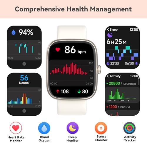 Senior Friendly Fitness Tracker, No App No Phone Required, 1.83'' Display - Image 7