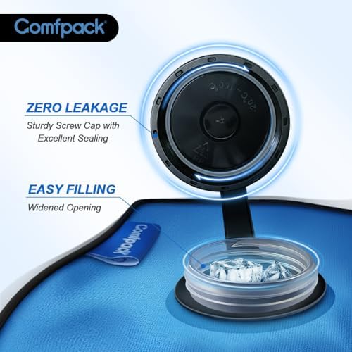 Comfpack Small Refillable Ice Bag for Injuries, Travel Ice Pack with Straps - Image 2