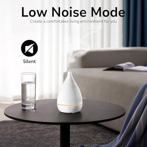 Ultrasonic Essential Oil Diffuser, Home Fragrance Aroma Diffuser with Auto Shut-Off, Color Change Night Light & Ultra-Quiet Operation, BPA-Free Portable Aromatherapy Humidifier for Home (White) - Image 5