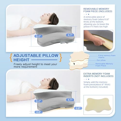 Pain Relief Cervical Pillow for Neck Support,Adjustable Ergonomic Pillow - Image 2