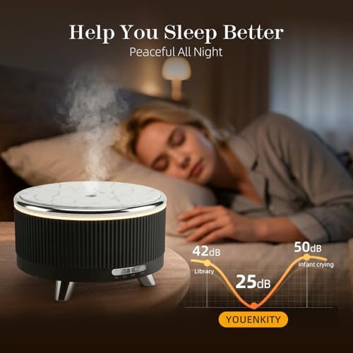 500ml Essential Oil Diffuser, Ultrasonic Aromatherapy Humidifier - Image 3