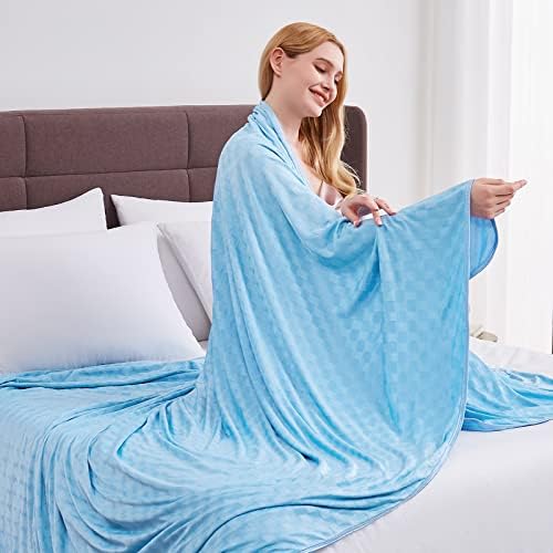 Topcee Cooling Blanket, Summer Cooling Blankets for Hot Sleepers, Arc-Chill Q-Max>0.5 Cool Fiber, Oeko-TEX 100% Certified, Soft, Breathable, Double-Side Bed Throw,Keep Cool for Adults Kids 90"x108" by Topcee%E2%80%94ForYourGoodSleep