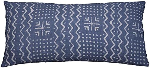 Trade Star 24 x 12 Bohemian Lumbar Soft Pillow Cover Handloomed Farmhouse Pillow Case 100% Cotton Lumbar Pillow Cover Indian Modern Summer Cooling (Dark Grey ALMA) by TradeStar