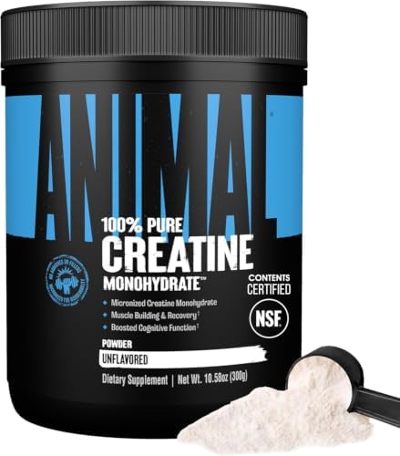 Animal Creatine Monoydrate Powder for Men & Women | Unflavored 300g by Animal