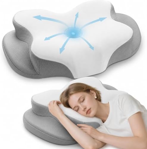 Cervical Neck Pillow for Sleeping, Orthopedic Memory Foam Pillow by Unknown