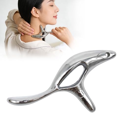 Zinc Alloy Trigger Point Massage Tool for Deep Tissue Massage& Acupressure Body Gua Sha Tool, Muscle Scraper Neck Massager Fascia Blasterfor Full Body Pain Relief by VKSG