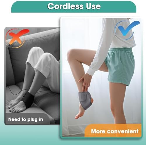 2PCS Foot Massager for Neuropathy and Plantar Fasciitis, Cordless Foot and Ankle Massager for Heel, Arch & Ankle Relief, Portable for Home Travel Use - Image 6