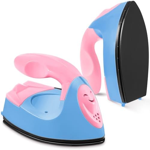 Honoson Mini Craft Iron with Charging Base Tiny,Dark Pink,Sky Blue by Honoson