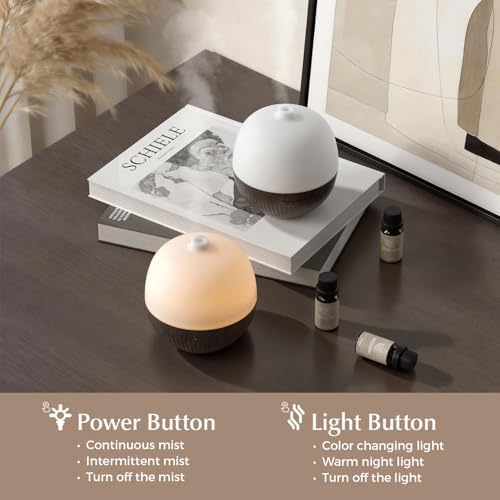 ARVIDSSON Essential Oil Diffuser, 100ml Aromatherapy Diffuser with Mood Light, Ultrasonic Oil Diffusers for Home, Small Diffuser for Essential Oils, Gift for Women - Dark Wood - Image 5