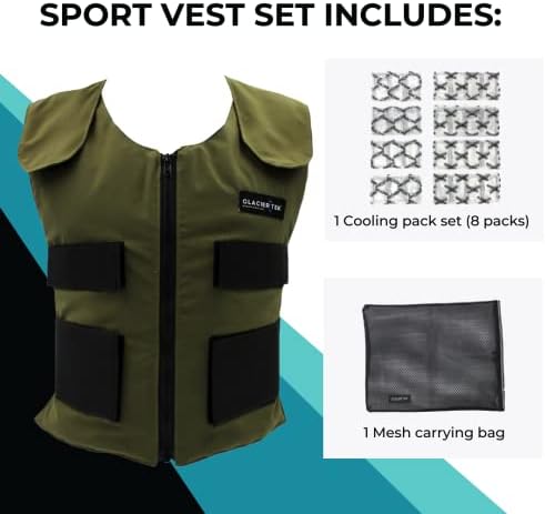 Glacier Tek Cool Vest Personal Cooling, 59 Degrees for 2.5 hours 8 Cool Packs, Recharge in 30 Minutes - Image 4