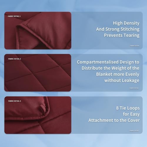 Topcee Weighted Blanket (25lbs 88"x104" Cal King Size) Soft Cooling Heavy Blanket Sleeping, Apply to 240-260 lbs Body, Thick Breathable Blanket with Glass Bead, Easy Care - Image 5