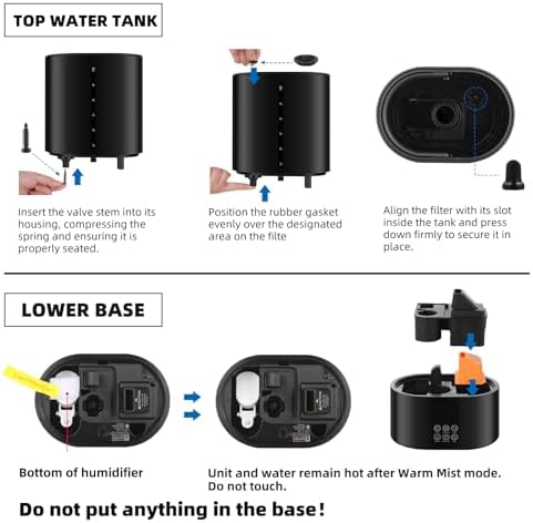 Coolfiqu 6L Warm & Cool Mist Humidifiers for Bedroom,Large Room,Plants - Image 3