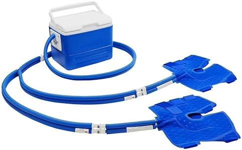 Polar Active Ice 3.0 Cold Therapy Ice Machine System with Programmable Timer, Two Knee and Joint Compression Pads, Lightweight 9 Quart Cooler, Quiet Pump, Strong Cryotherapy Pain Relief Treatment by PolarProducts