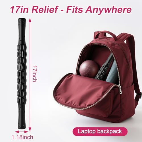 ZanLLW Massage Roller, Muscle Roller Stick, Neck Massager Roller, Therapy Stick for Legs, Calf, Thigh, Lipo Roller for Muscle Relief, Massage Rolling Pin for Trigger Points, Help Sore Muscle Recovery - Image 6
