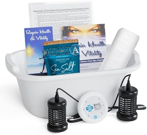 Ionic Foot Bath Detox Machine for Home Use - 2 Round Arrays by BetterHealthCompany