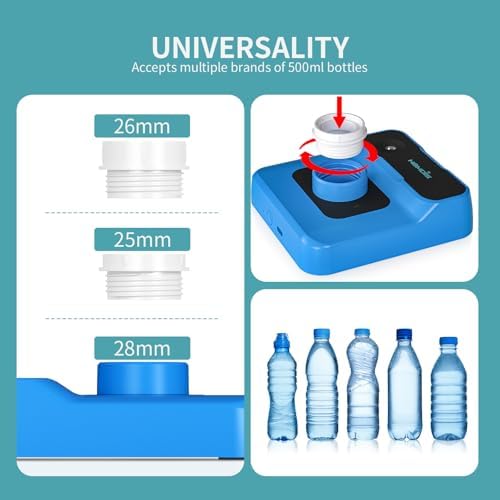 Travel Humidifier, Portable Small Humidifier for Plants, Bedroom, Office, Hotel or Car, Battery Operated Mini Cool Mist Humidifiers, Quiet 23dB, Auto-off, Night Light & BPA-Free, Blue - Image 7