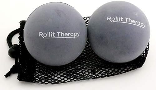 Pair of 3.5" (Magnus) Soft Rubber Massage Balls by RollitTherapy