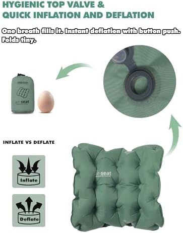 Inflatable Seat Cushion & Lumbar Support Lightweight TPU Non-Slip - Image 6