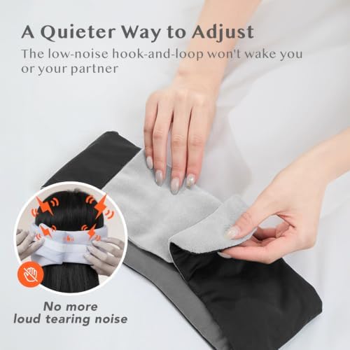 Dual-Sided Sleep Mask with Silent Fastener, No Buckle Eye Mask for Sleep - Image 3