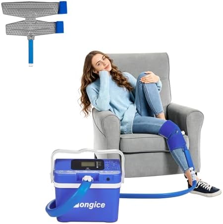 Longice Ice Therapy Machine for Knee,Cold Therapy Machine for Knee After Surgery,Cold Therapy System,Cold Therapy Unit (Blue) by Longice