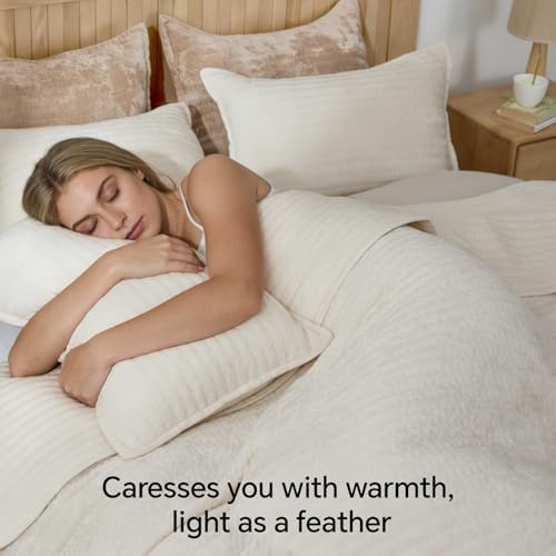 BEDELITE Velvet Quilt Set Queen Size, Luxury Velvet Comforter Bedding - Image 4