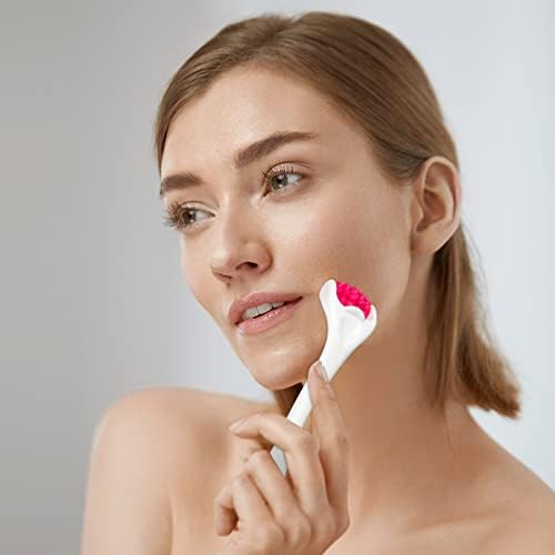 Tondiamo 2 Pcs Muscle Roller Portable Small Silicone Massager Roller Deep Tissue Muscle Massage Stick Cellulite Remover Scar Tissue Massager for Relief Face Neck Arm Back Leg(White,Silicone) - Image 5