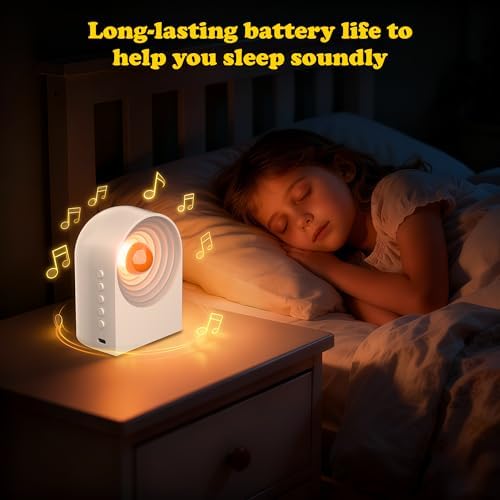 UNEEDE White Noise Sound Machine with Bluetooth Functionality, Night Light, Portable Bluetooth Speaker with Noise Canceling for Office & Sleeping, Meditation, Gathering (White) - Image 3